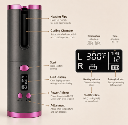 Noble Bloom Automatic Curling Styler